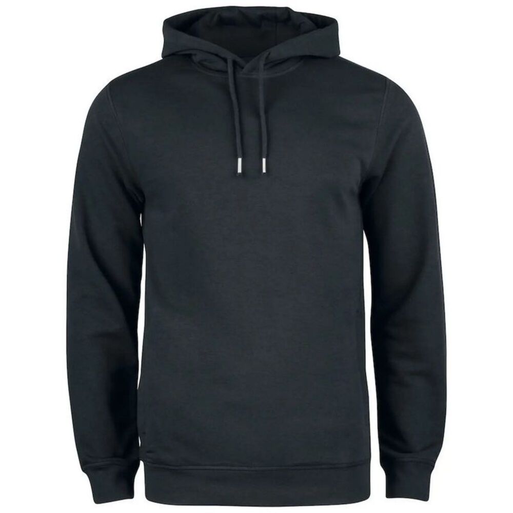 Clique Mens  Natural Cotton Hoodie / Black